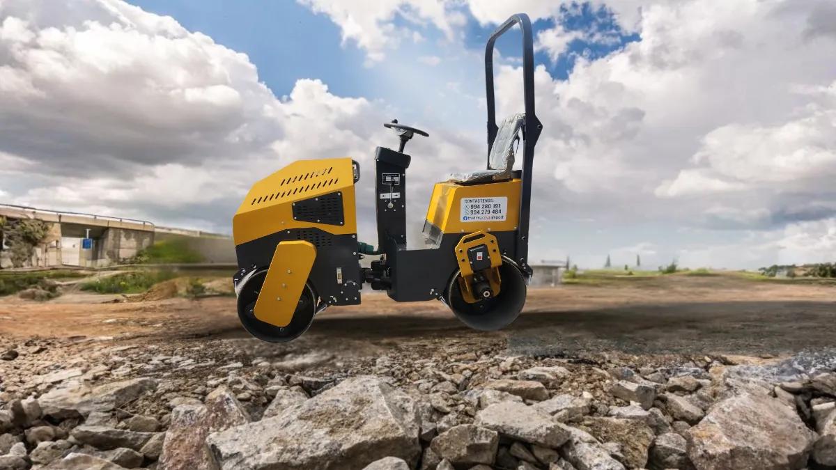 RODILLO COMPACTADOR DE 1500 KG CON MOTOR PETROLERO MODELO CHANGFA 186F DE 18 HP